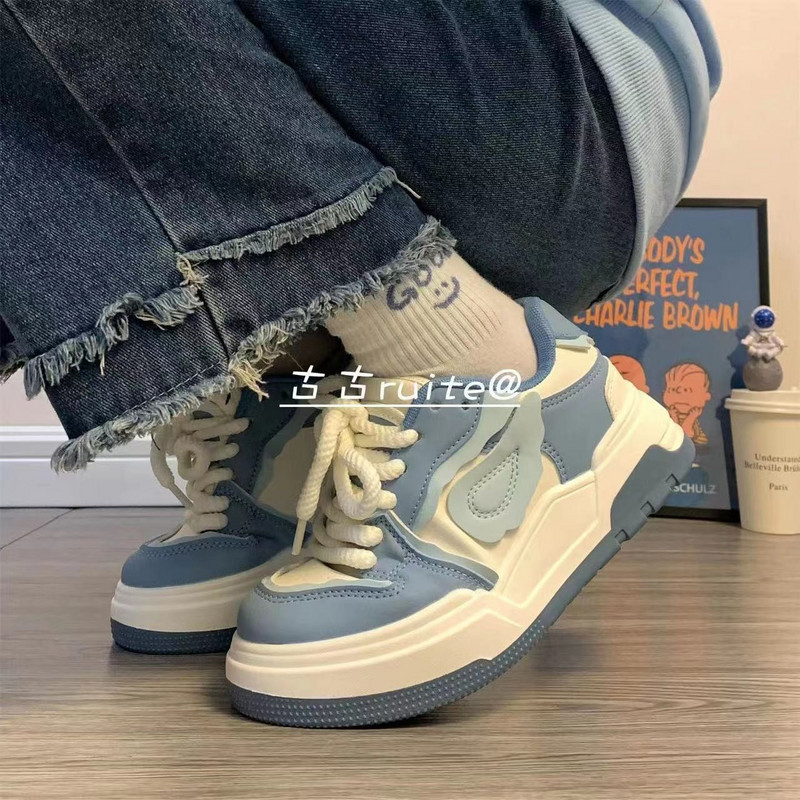 Jesen 2023. Nove ženske debele potplate Povećajte slobodno vrijeme Studentske sportske modne cipele s različitim bojama