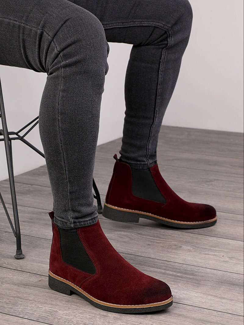 Μπότες Chelsea Unisex Ορθοπεδικοί πάτοι Θερμές μαλακές χειμερινές μικροΐνες και σουέτ εξωτερικά, κρύα ανθεκτική επένδυση fleece εσωτερικά