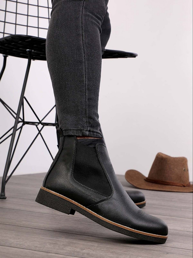 Μπότες Chelsea Unisex Ορθοπεδικοί πάτοι Θερμές μαλακές χειμερινές μικροΐνες και σουέτ εξωτερικά, κρύα ανθεκτική επένδυση fleece εσωτερικά