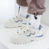 Sportske cipele Jesenske ženske cipele 2023. Nove cipele za ležerno trčanje u korejskoj verziji Kožne male bijele cipele Stare cipele