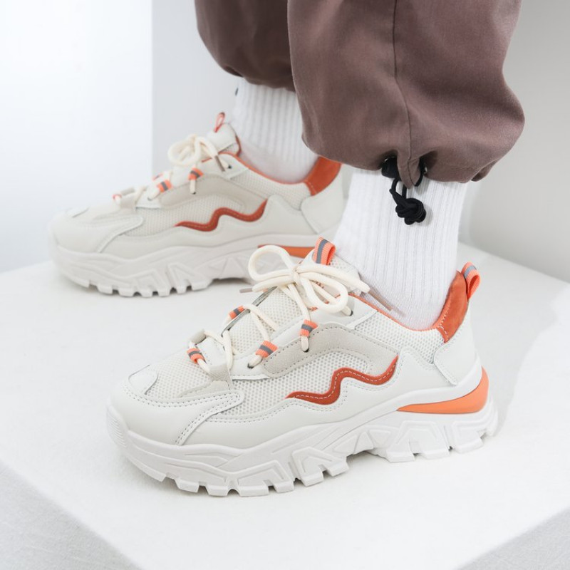 Sportske cipele Jesenske ženske cipele 2023. Nove cipele za ležerno trčanje u korejskoj verziji Kožne male bijele cipele Stare cipele