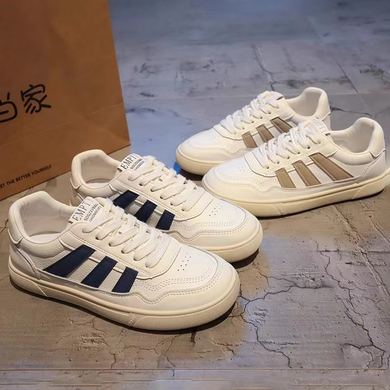 Ādas apavi, baltas kurpes, 2023. gada sieviešu kurpes, rudens bikses, ikdienas studentu kedas