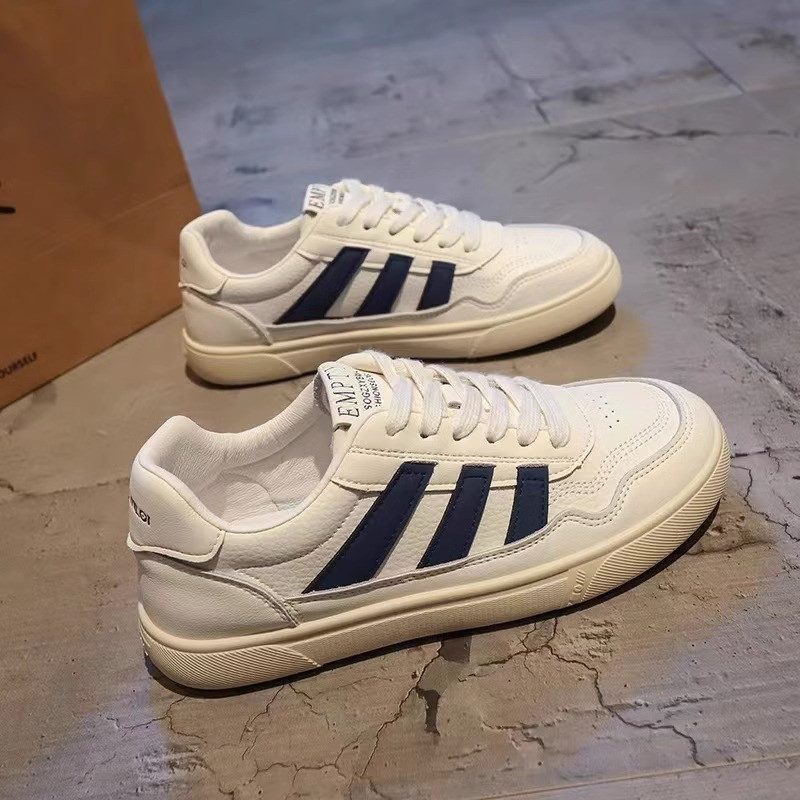 Ādas apavi, baltas kurpes, 2023. gada sieviešu kurpes, rudens bikses, ikdienas studentu kedas