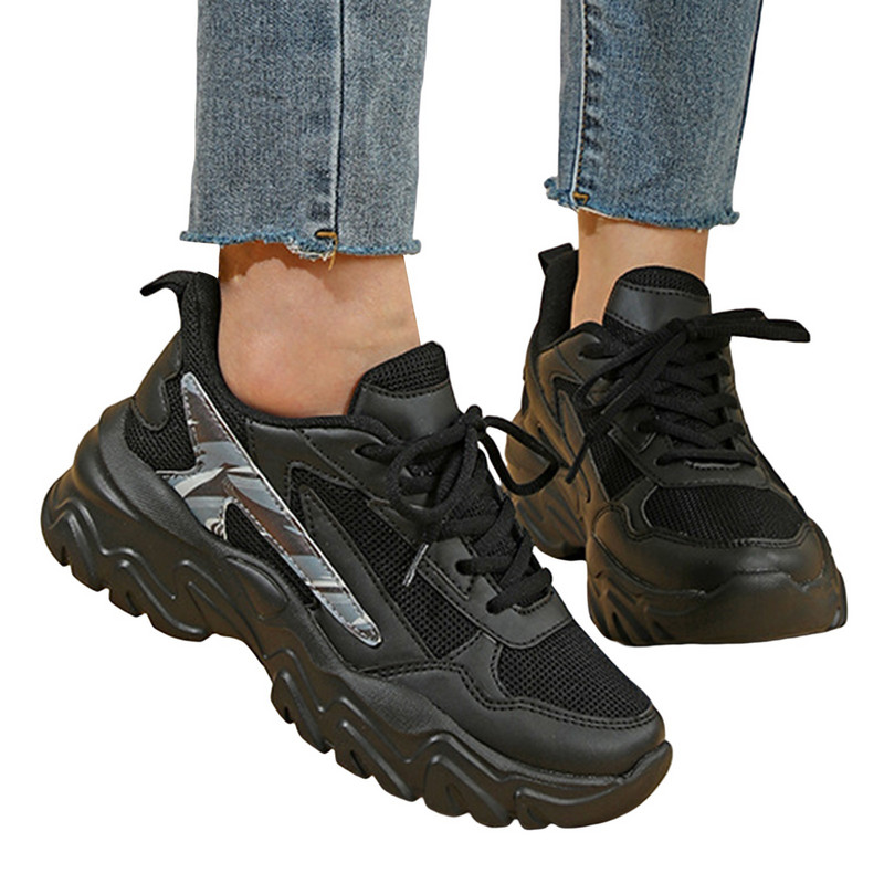 Meke vanjske tenisice Ženske tenisice Tenisice Tenisice s platformom Lagane tenisice na vezanje Cipele Ženske ravne cipele za van