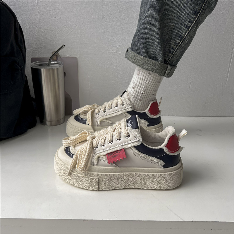 Dámske topánky na snowboarding 2023, jeseň a zima, nové malé biele topánky, univerzálne priedušné športové topánky na voľný čas, ženské topánky.