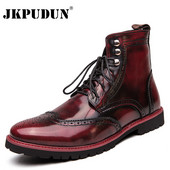 Klasične retro muške čizme Talijanski stil Luksuzne muške cipele Modni brend Muške mokasine Udobne prozračne muške kožne čizme