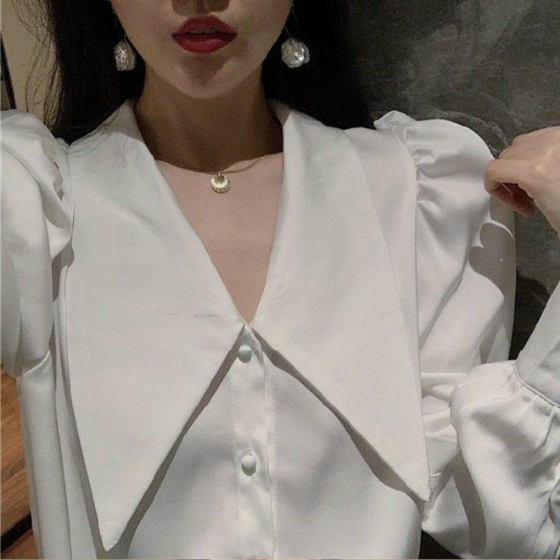 Košulje Ženske Ležerne Opuštene Jednobojne Manjinske Modne Retro Jesenski Korejski Stil Elegantne Ženstvene Bluze Raznolike Jednostavne Meke