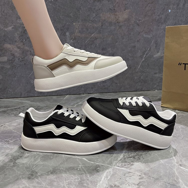 2023, pantofi plat cu șireturi, pentru femei, de înaltă calitate, cu cap rotund, de vânzare la cald, cu talpă groasă, pantofi colorați de plimbare pentru femei