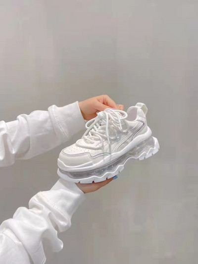 2023-as új, fűzős sport alkalmi Matsuke vastagtalpú ütéscsillapító és megemelt légpárnás apacipő