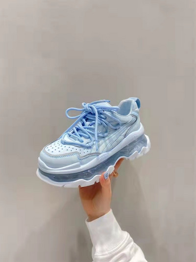 2023-as új, fűzős sport alkalmi Matsuke vastagtalpú ütéscsillapító és megemelt légpárnás apacipő