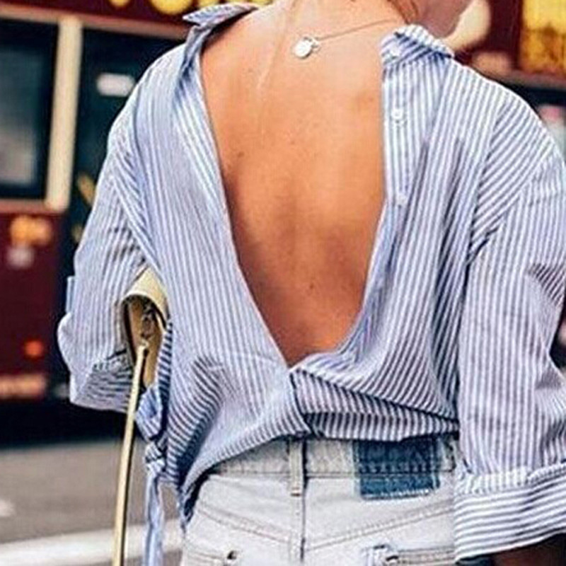 Nova ženska prugasta košulja dugih rukava Ženska široka ležerna majica za zabavu, bluza