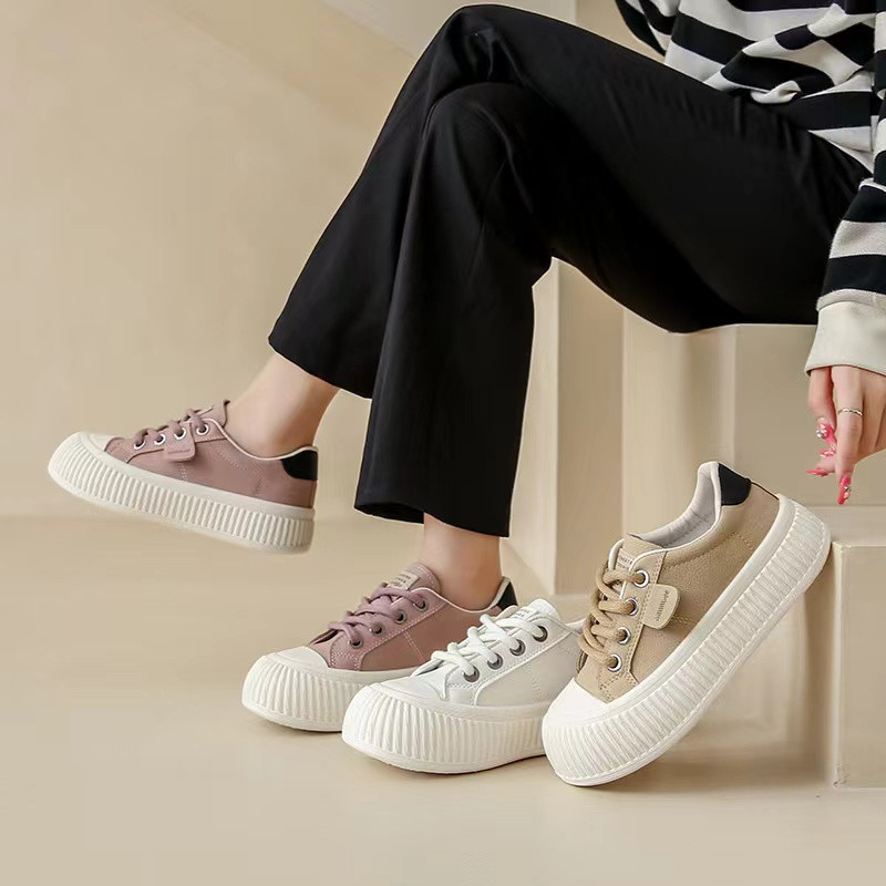 Novo korejsko izdanje jesen 2023. Cipele s velikom glavom Male bijele cipele Ženske niske modne ležerne svestrane cipele Matsuke