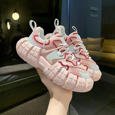 SENDNAKAI, primăvară și vară, la modă nouă, pantofi sport respirabili, pantofi casual pentru femei, cu fund plat, ClunkySneaker