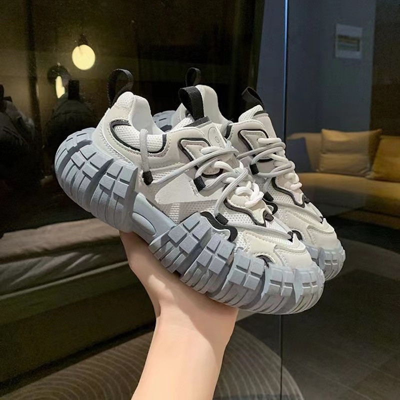 SENDNAKAI proljeće i ljeto Nova modna mrežasta prozračna sportska obuća Ženske ležerne cipele ravnog dna ClunkySneaker