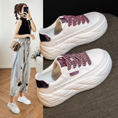 Γυναικεία παπούτσια Vulcanize Γυναικεία παπούτσια Διαλυμένη πλατφόρμα Γυναικεία παπούτσια τένις αυξάνουν τα λευκά αθλητικά παπούτσια Καλοκαίρι 2023