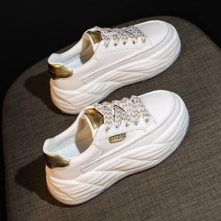 Γυναικεία παπούτσια Vulcanize Γυναικεία παπούτσια Διαλυμένη πλατφόρμα Γυναικεία παπούτσια τένις αυξάνουν τα λευκά αθλητικά παπούτσια Καλοκαίρι 2023