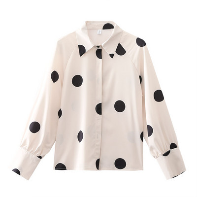 Ženska košulja Modne ženske široke majice dugih rukava Ženske bluze s točkastim printom blusas mujer de moda Ulična odjeća Ženske majice i bluze