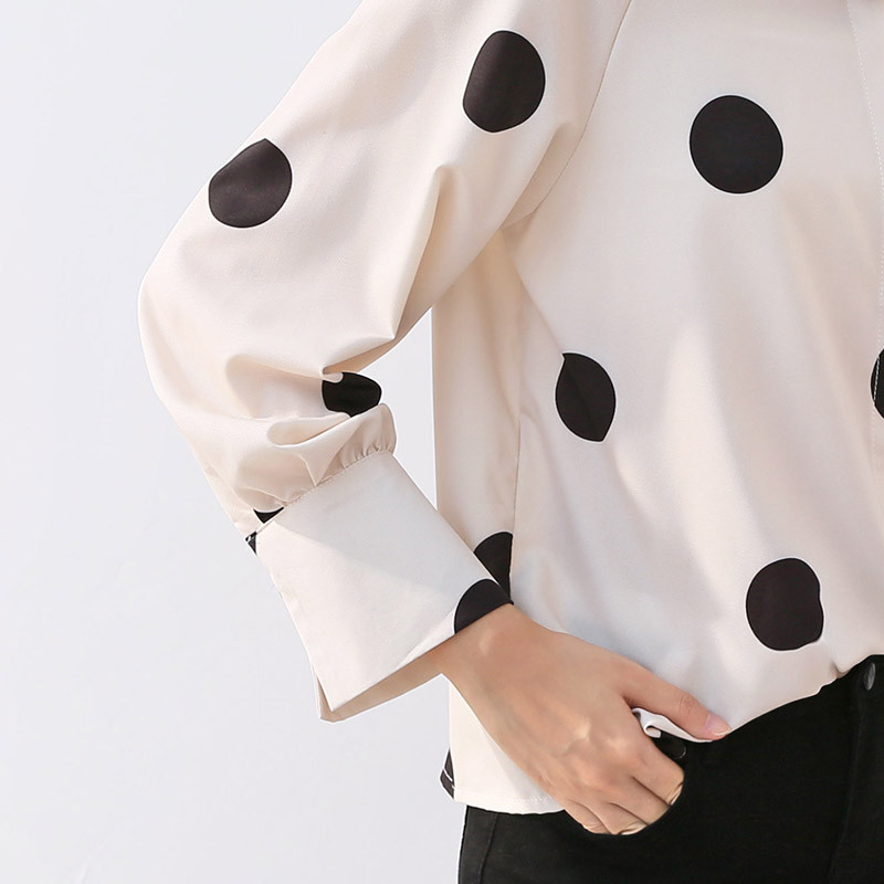 Ženska košulja Modne ženske široke majice dugih rukava Ženske bluze s točkastim printom blusas mujer de moda Ulična odjeća Ženske majice i bluze