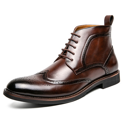 Formalūs Brogue Vyriški batai Britų stiliaus Oksfordo avalynė Vyriška Suknelė Batai Bota Masculina