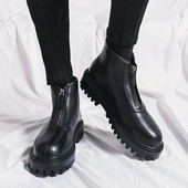 Χειμερινές μπότες χιονιού Ανδρικές μπότες υψηλής ποιότητας μόδας αντιολισθητικές ζεστές μαύρες μπότες εξωτερικού χώρου Casual παπούτσια Ανδρικές μπότες Chelsea