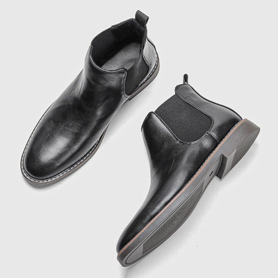 40-46 Retro muške marke Chelsea čizme Udobne kožne čizme Modne ležerne čizme #KD5237