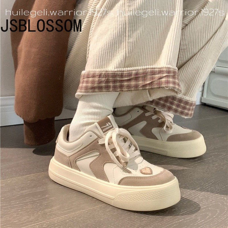 Platforma Vulcanize Ženske tenisice Kawaii 2022 Korean Love New Proljeće Ljeto Ravne Lolita Ležerna platnena teniska košara