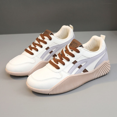 Pantofi de damă Pantofi ocazionali la modă Vânzări fierbinți Pantofi vulcanizați de damă pentru exterior, versatil și confortabil, talpă groasă