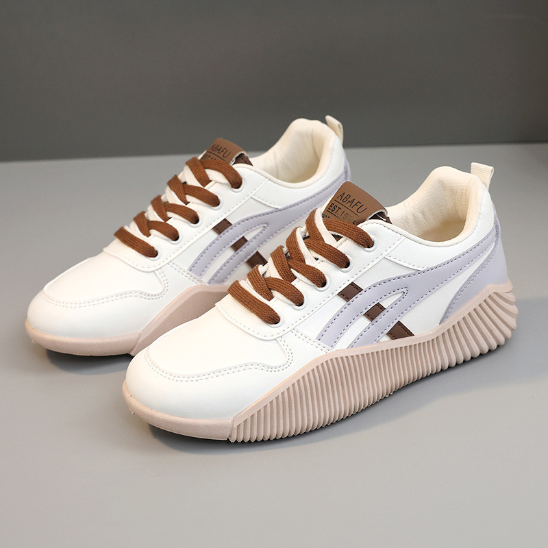 Pantofi de damă Pantofi ocazionali la modă Vânzări fierbinți Pantofi vulcanizați de damă pentru exterior, versatil și confortabil, talpă groasă