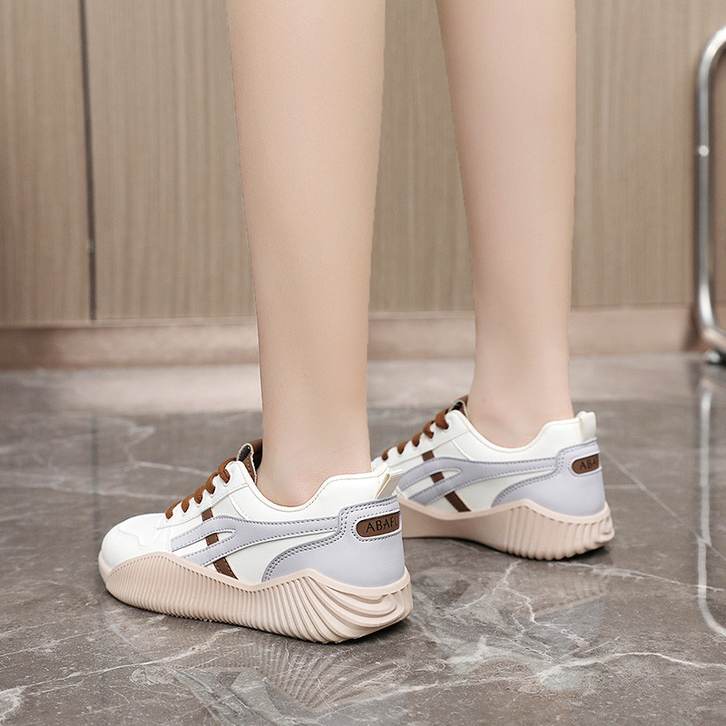 Pantofi de damă Pantofi ocazionali la modă Vânzări fierbinți Pantofi vulcanizați de damă pentru exterior, versatil și confortabil, talpă groasă