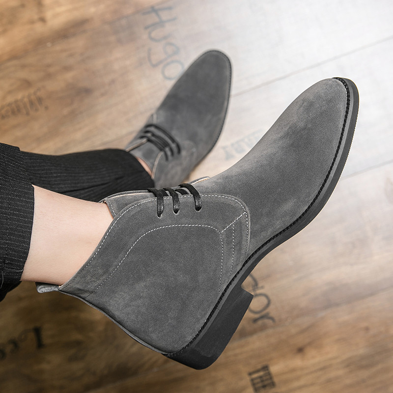 Golden Sapling Koncizne muške čizme Klasične cipele od brušene kože Ležerne poslovne čizme Muška obuća za slobodno vrijeme Retro Bottines Chelsea ravne cipele