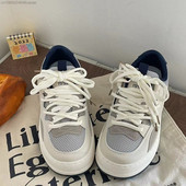 Harajuku ikdienas kedas Y2k daudzpusīgi sporta apavi sievietēm vasaras tendences 2023. gada Korejas Ins Sieviešu plakanie apavi ar apaļu purngalu tenisa apavi