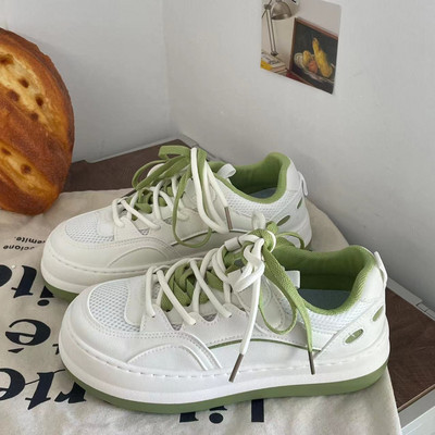 Harajuku ikdienas kedas Y2k daudzpusīgi sporta apavi sievietēm vasaras tendences 2023. gada Korejas Ins Sieviešu plakanie apavi ar apaļu purngalu tenisa apavi