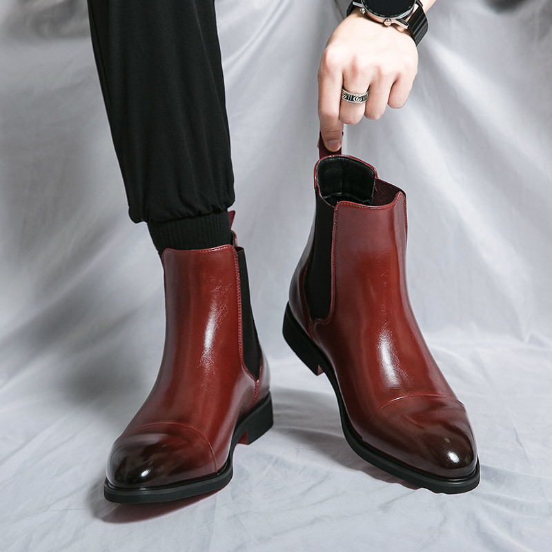 Golden Sapling Chelsea Boots Ανδρικά Μόδα Δερμάτινα Παπούτσια Κλασικά Επίσημα Επαγγελματικά Ανδρικά μποτάκια Leisure Flats Casual παπούτσια