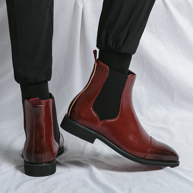 Golden Sapling Chelsea Boots Ανδρικά Μόδα Δερμάτινα Παπούτσια Κλασικά Επίσημα Επαγγελματικά Ανδρικά μποτάκια Leisure Flats Casual παπούτσια