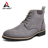 Kožne čizme od brušene kože Muške cipele Jesenska moda Chelsea čizme Cipele Kožna haljina Poslovne muške čizme Muške gležnjače Botas Zapatos