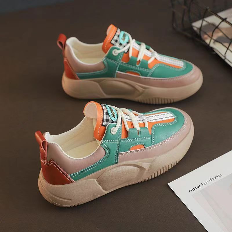 2023. gada sieviešu apavi Moderni retro ikdienas sporta apavi ar apaļu purngalu, ērti platformas apavi sievietēm āra tenisa sporta skriešanas apavi