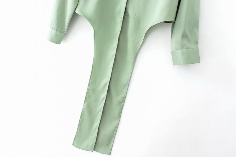 Bluse de marcă pentru femei de mod Topuri cu mânecă lungă cu rever Bluză verde pentru birou Bluze de lucru pentru femei Îmbrăcăminte de modă Bluse Cămăși pentru femei