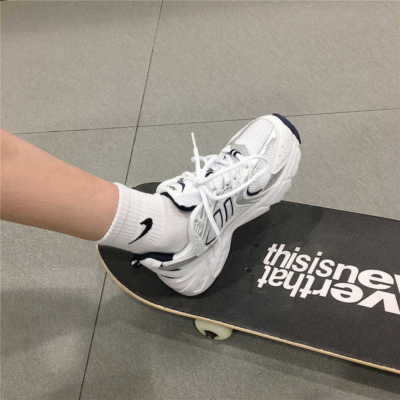 Νέα γυναικεία αναπνεύσιμα δερμάτινα πάνινα παπούτσια για τρέξιμο Flat παπούτσια Αθλητικά παπούτσια αναπνεύσιμα casual παπούτσια Γυναικεία Chaussure Femme Sapatos