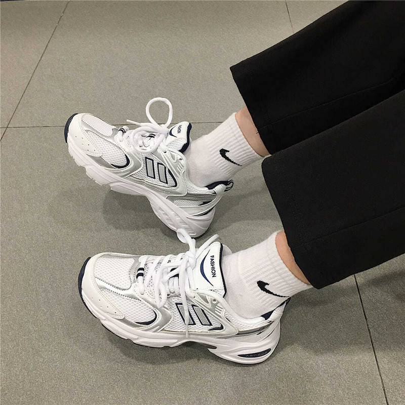 Νέα γυναικεία αναπνεύσιμα δερμάτινα πάνινα παπούτσια για τρέξιμο Flat παπούτσια Αθλητικά παπούτσια αναπνεύσιμα casual παπούτσια Γυναικεία Chaussure Femme Sapatos