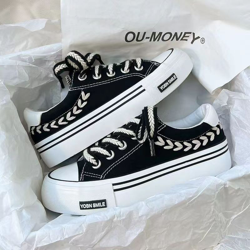 Αθλητικά παπούτσια Γυναικεία παπούτσια Πλατφόρμες Αθλητικά Άνοιξη Kawaii Lolita Casual Tennis Γυναικείο καλάθι Μαύρο Vulcanize Fashion 2022 Running