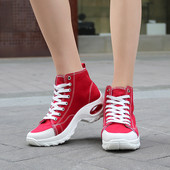 MILIKUYOU Pantofi de pânză pentru femei, pantofi cu vârf înalt, cu vârf rotund, pantofi sport casual pentru femei, încrucișați