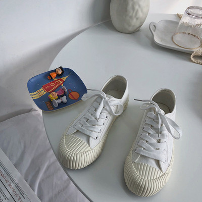 Νέα γυναικεία παπούτσια καμβά Κλασικά γυναικεία πάνινα παπούτσια Vintage με κορδόνια ίσια μπισκότα με καραμέλα Zapatos De Mujer