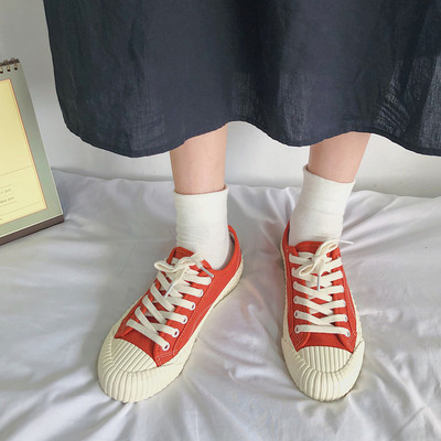 Νέα γυναικεία παπούτσια καμβά Κλασικά γυναικεία πάνινα παπούτσια Vintage με κορδόνια ίσια μπισκότα με καραμέλα Zapatos De Mujer