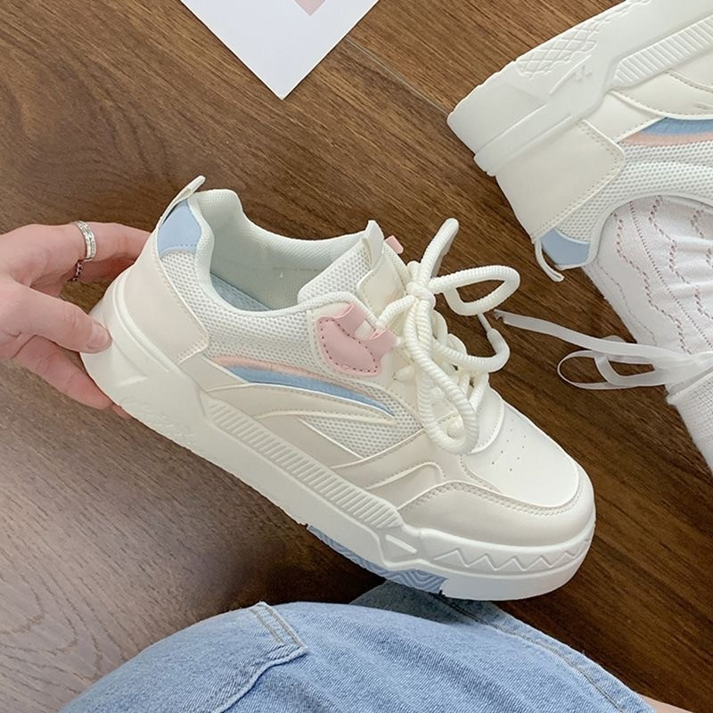 2023 Γυναικεία πάνινα παπούτσια φθινοπώρου Γυναικεία Αθλητικά Παπούτσια Πλατφόρμας Γυναικεία Flat Casual Παπούτσια που αναπνέουν με κορδόνια Βουλκανιζέ παπούτσια τένις