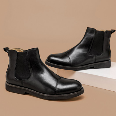 A022 2023 Cizme scurte de toamnă iarnă Moda bărbați pantofi ocazional încălțăminte vintage pentru bărbați pantofi din pantofi pentru bărbați de timp liber
