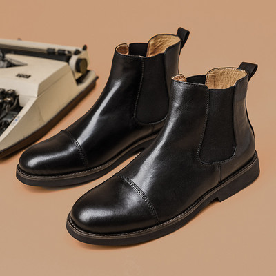 A022 2023 Cizme scurte de toamnă iarnă Moda bărbați pantofi ocazional încălțăminte vintage pentru bărbați pantofi din pantofi pentru bărbați de timp liber