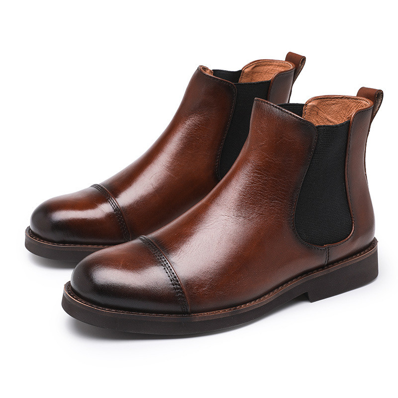 A022 2023 Őszi téli rövid csizmák divat férfi szabadidő cipők Vintage férfi lábbelik cipők szabadidő férfi cipők