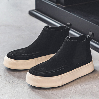 nove muške modne chelsea čizme ravne cipele od goveđe antilop kože svečane banketne haljine kaubojske čizme s platformom gležnjače botas hombre