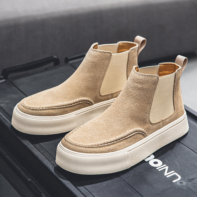 nove muške modne chelsea čizme ravne cipele od goveđe antilop kože svečane banketne haljine kaubojske čizme s platformom gležnjače botas hombre