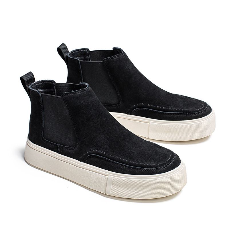 nove muške modne chelsea čizme ravne cipele od goveđe antilop kože svečane banketne haljine kaubojske čizme s platformom gležnjače botas hombre